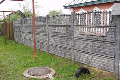 Установка бетонного забора в Нижнем Новгороде, Сормовский район